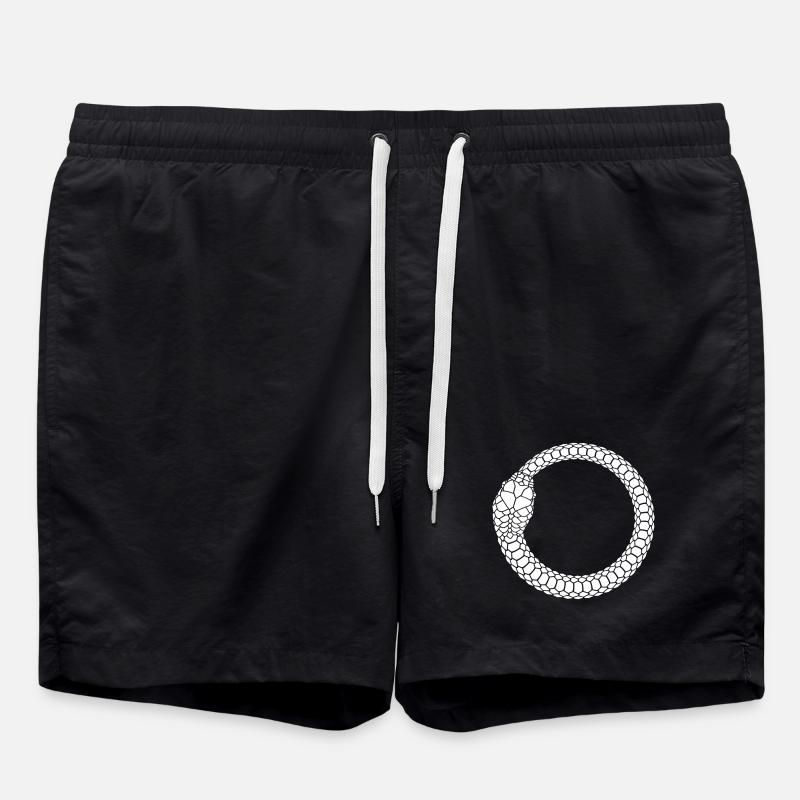 Ouroboros Schlangenring Kreis - Badeshorts - Schwarz