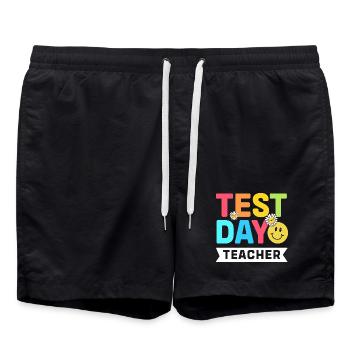 Professeur d’examen Abi Abitur - Short de bain - noir - Devant - AI Model Male 185 light (185cm)