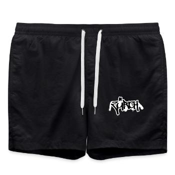Zurich Graffiti - Short de bain - noir - Devant - AI Model Male 185 light (185cm)