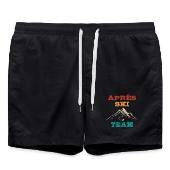 Après Ski Team, Winter sports, Ski packages - Swim Trunks - black - Front - AI Model Male 185 light (185cm)
