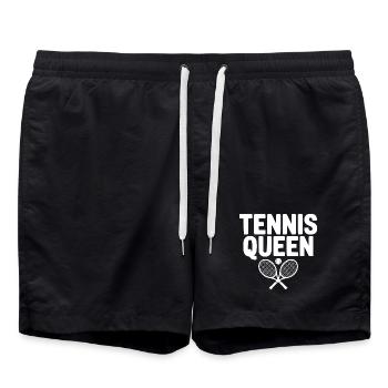 Reine du tennis - Short de bain - noir - Devant - AI Model Male 185 light (185cm)