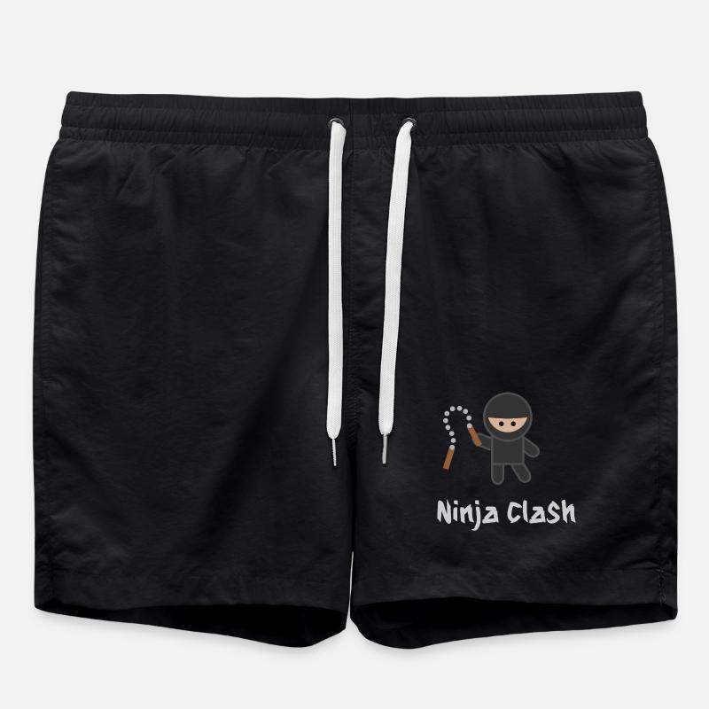 Ninja Fight Sport MMA - Swim Trunks - black