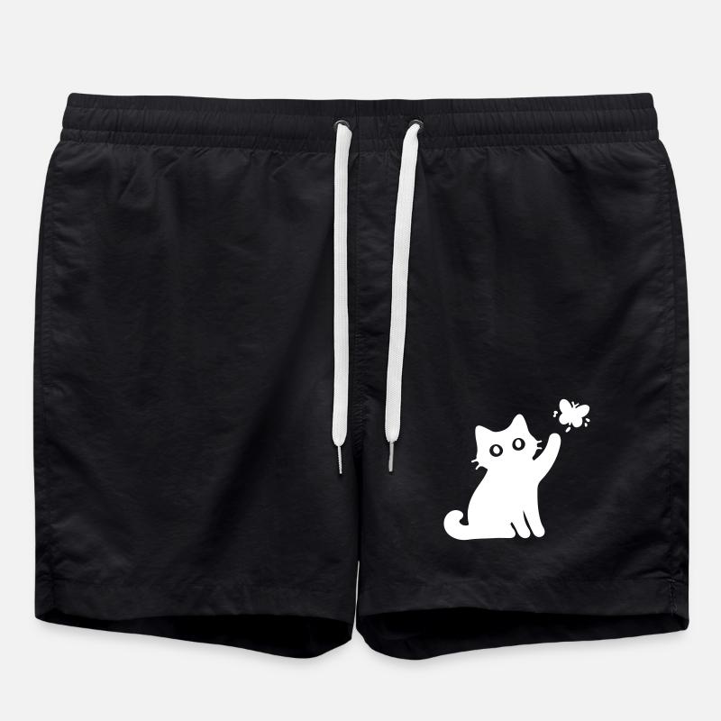 Chat mignon - Short de bain - noir