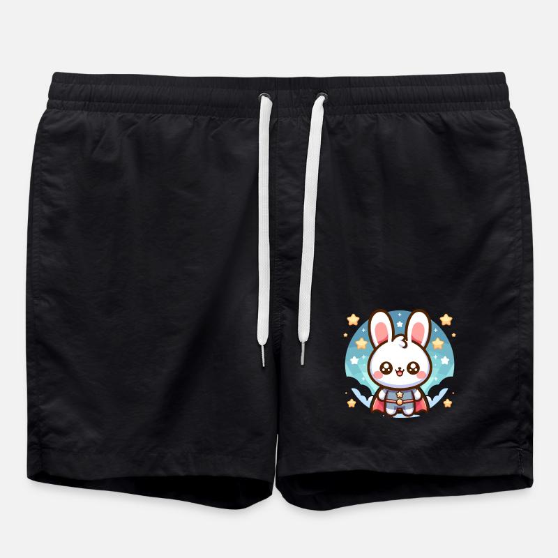Heroes Bunny Superhero Rabbit - Swim Trunks - black