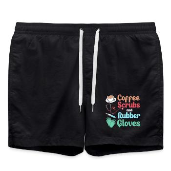 MFA Medicine Medicine Coffee - Swim Trunks - black - Front - AI Model Male 185 light (185cm)
