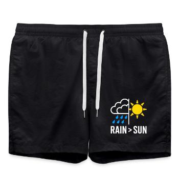 Rain Over Sun Regen - Swim Trunks - black - Front - AI Model Male 185 light (185cm)