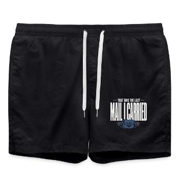 Facteur à la retraite Facteur à la retraite - Short de bain - noir - Devant - AI Model Male 185 light (185cm)