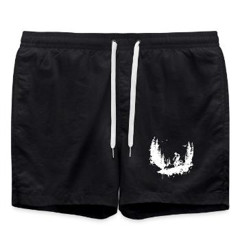 Dessin VTT - Short de bain - noir - Devant - AI Model Male 185 light (185cm)