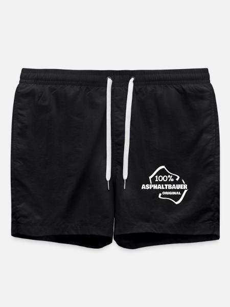 Arbeit Asphaltbauer - Badeshorts - Schwarz