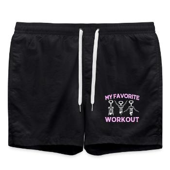 sommelier - Short de bain - noir - Devant - AI Model Male 185 light (185cm)