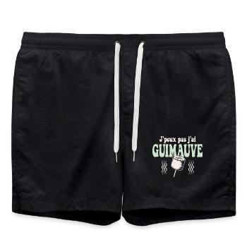 J'peux pas j'ai Guimauve Vert pastel - Short de bain - noir - Devant - AI Model Male 185 light (185cm)