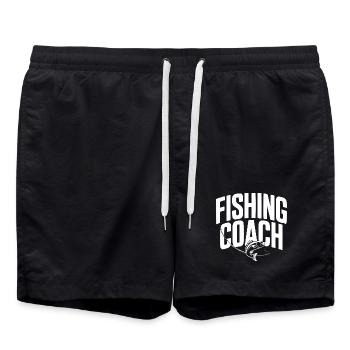 Angelkutsche - Badeshorts - Schwarz - Vorne - AI Model Male 185 light (185cm)