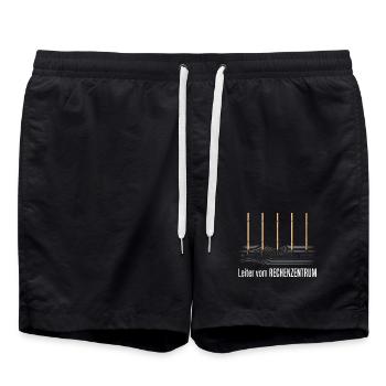 Leiter Vom Rechenzentrum Gartenarbeit Gärtner - Badeshorts - Schwarz - Vorne - AI Model Male 185 light (185cm)