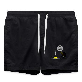 egg vader - Badeshorts - Schwarz - Vorne - AI Model Male 185 light (185cm)