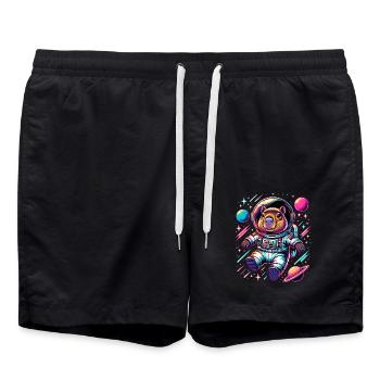 Capybaras Mignon Capybara Astronaute - Short de bain - noir - Devant - AI Model Male 185 light (185cm)