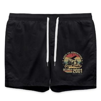 23 Jahre alt Bis zur Perfektion gealtert geboren: Dezember 2001 - Badeshorts - Schwarz - Vorne - AI Model Male 185 light (185cm)