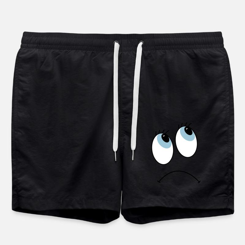 Augen - Badeshorts - Schwarz