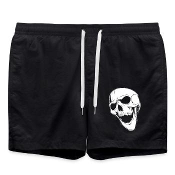 crying skull - Badeshorts - Schwarz - Vorne - AI Model Male 185 light (185cm)