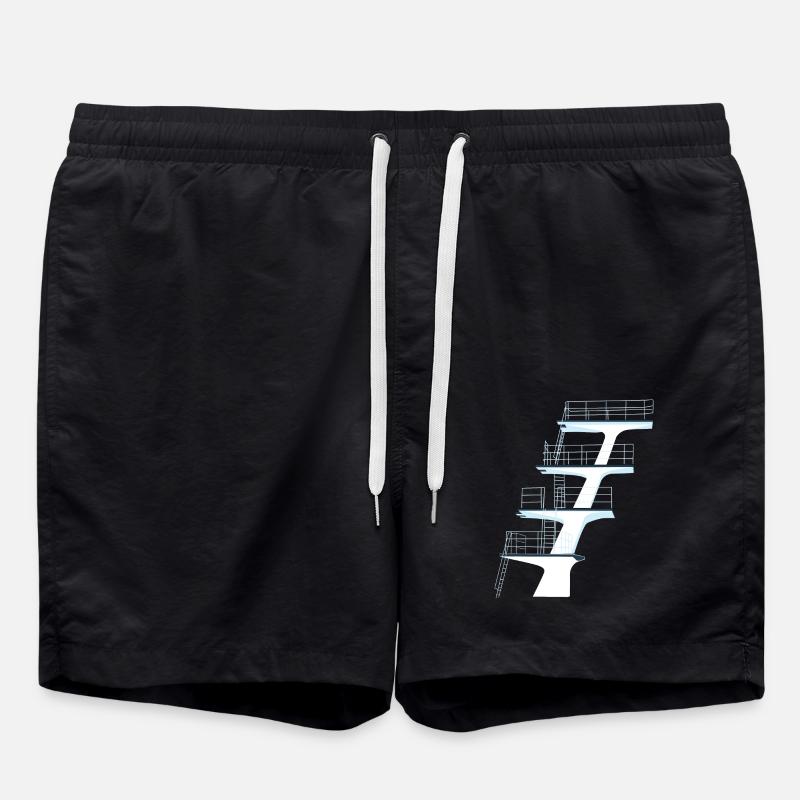 sprungturm freibad - Badeshorts - Schwarz