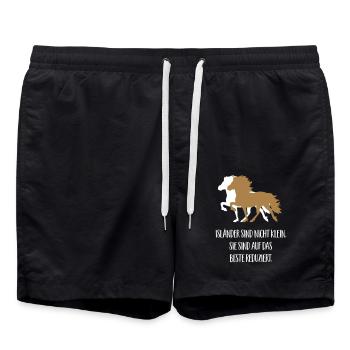isländer - Badeshorts - Schwarz - Vorne - AI Model Male 185 light (185cm)