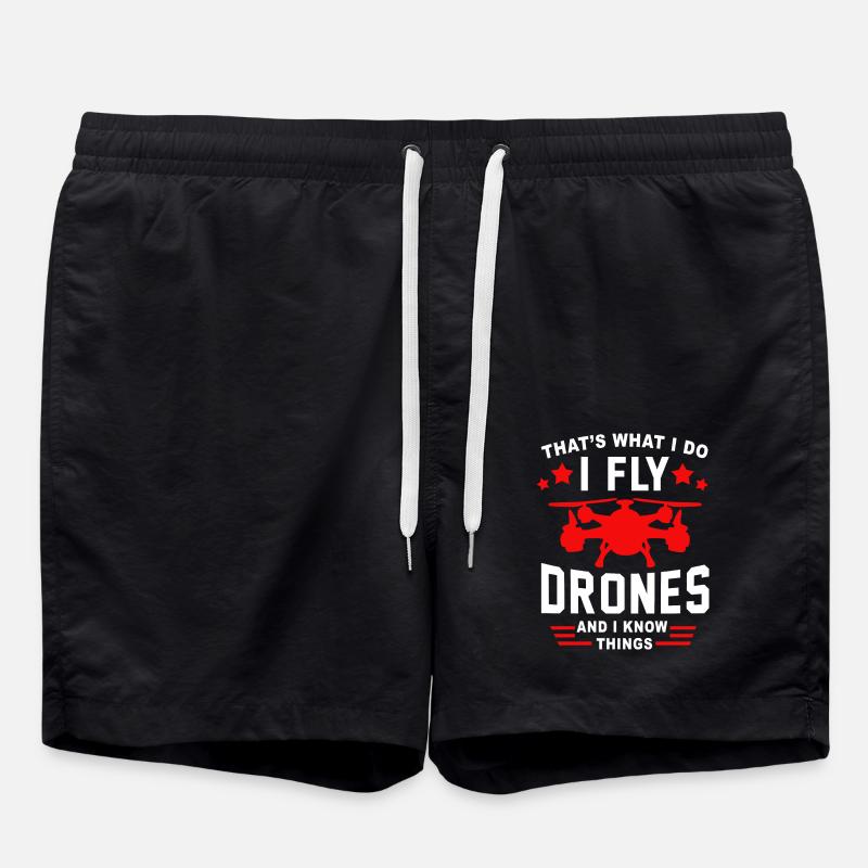 Drohne - Badeshorts - Schwarz