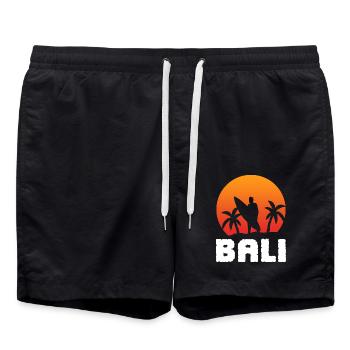 Surf surf surf de Bali Surf surfergirl - Short de bain - noir - Devant - AI Model Male 185 light (185cm)