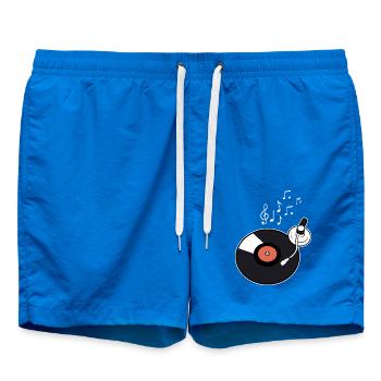record player - Swim Trunks - cobalt blue - Front