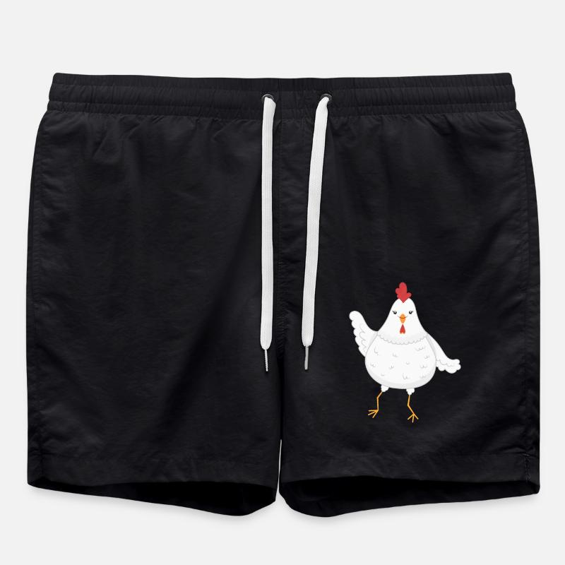 Chicken chickens - Swim Trunks - black