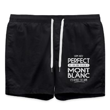 nicht perfekte Besteigung mont blanc Geschenk Bergsteigen - Badeshorts - Schwarz - Vorne - AI Model Male 185 light (185cm)