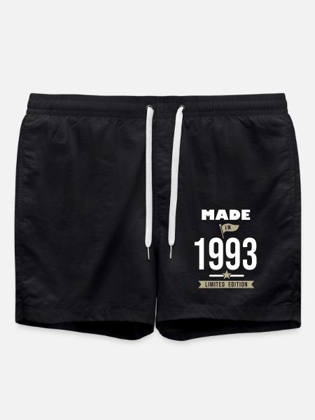 MADE IN 1993 né en 1993 anniversaire 30 ans - Short de bain - noir