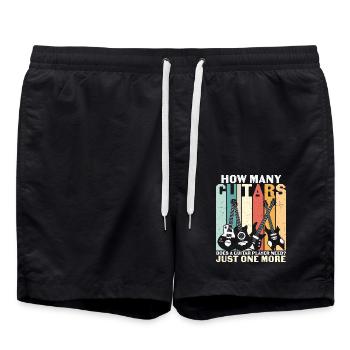 De combien de guitares un guitariste a-t-il besoin ? - Short de bain - noir - Devant - AI Model Male 185 light (185cm)