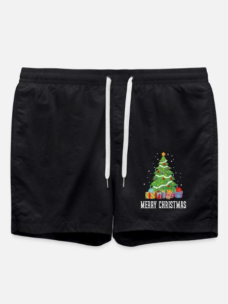 Merry Christmas Merry Christmas Gift - Swim Trunks - black