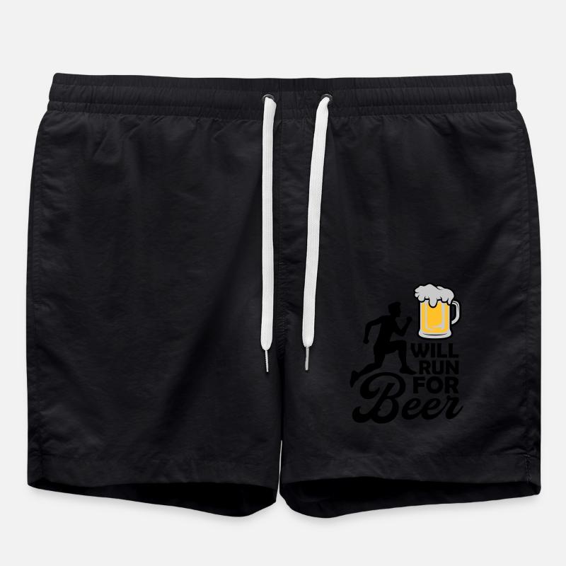 Exécutera de la bière - Short de bain - noir