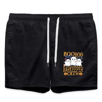 Barman uu Drôle Barman - Short de bain - noir - Devant - AI Model Male 185 light (185cm)