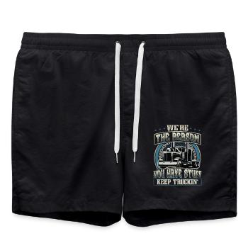Camionneur - Short de bain - noir - Devant - AI Model Male 185 light (185cm)