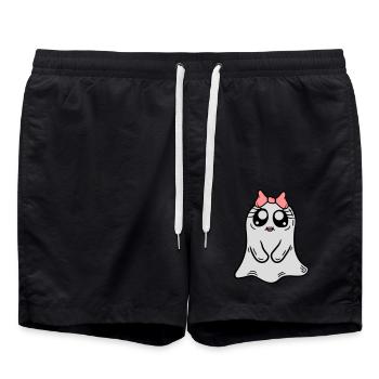 Little sweet ghost girl - Swim Trunks - black - Front - AI Model Male 185 light (185cm)
