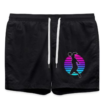 Handball Handball Joueur de handball féminin - Short de bain - noir - Devant - AI Model Male 185 light (185cm)