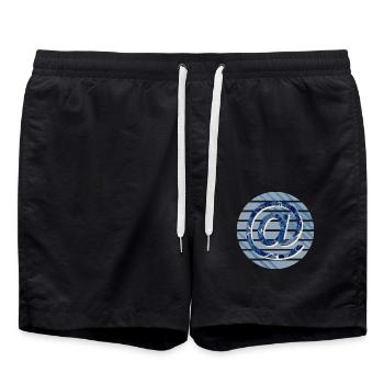 et e 12 - Short de bain - noir - Devant - AI Model Male 185 light (185cm)