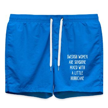 Les femmes suédoises sont le soleil mêlé à un ouragan - Short de bain - cobalt blue - Devant