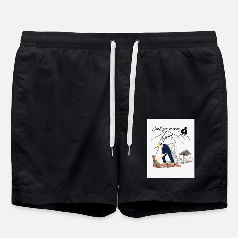 Mining Design - Swim Trunks - black