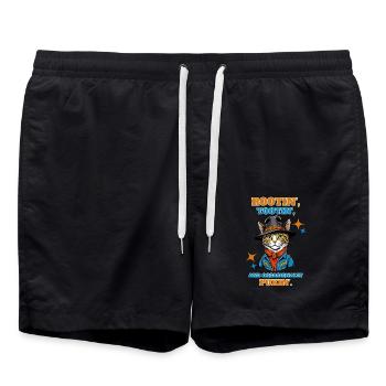 S’enraciner et vomir de temps en temps - Short de bain - noir - Devant - AI Model Male 185 light (185cm)