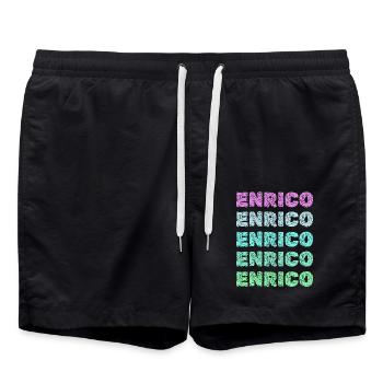 Enrico Enrico - Swim Trunks - black - Front - AI Model Male 185 light (185cm)