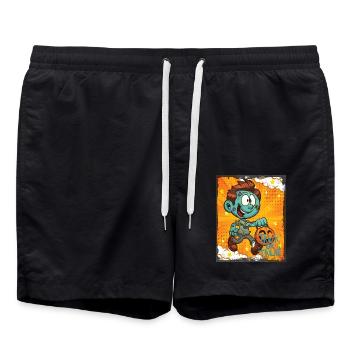 Cute Witch Halloween Trick Or Treat Fun - Swim Trunks - black - Front - AI Model Male 185 light (185cm)