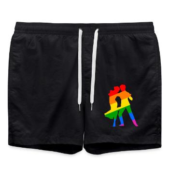 Tango LGBTQIA+ - Short de bain - noir - Devant - AI Model Male 185 light (185cm)