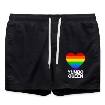 Lecker - Badeshorts - Schwarz - Vorne - AI Model Male 185 light (185cm)