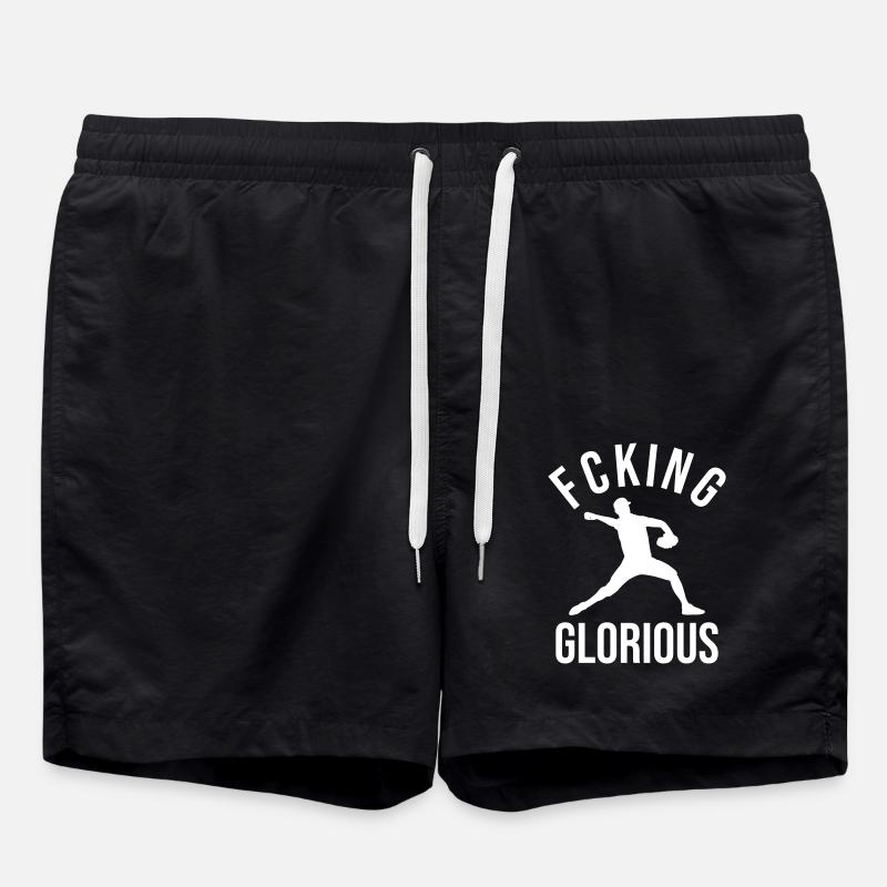 Joueur de baseball cool - Short de bain - noir