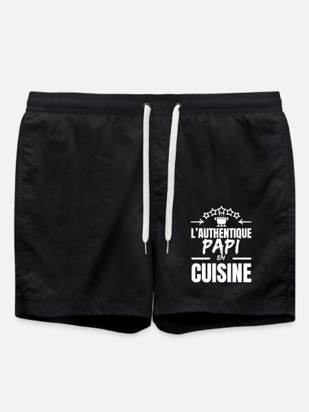 L AUTHENTIQUE PAPI CUISINIER - Short de bain - noir