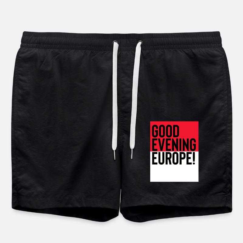 poland Eurovision - Swim Trunks - black
