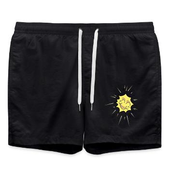 Sunny days - Swim Trunks - black - Front - AI Model Male 185 light (185cm)