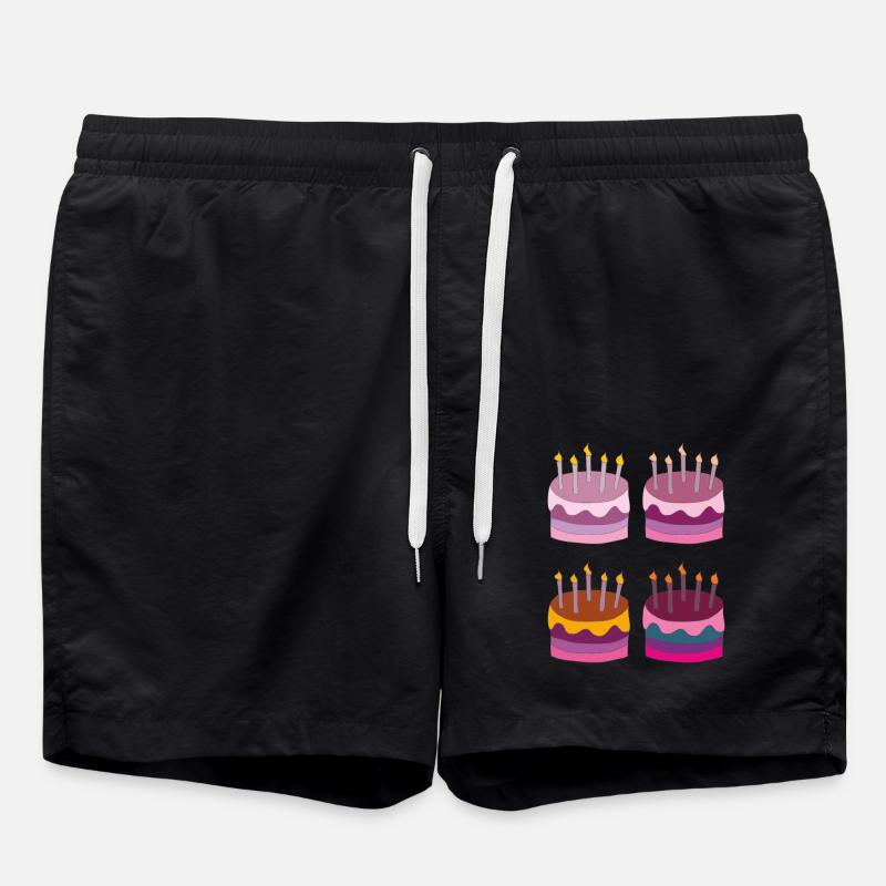 torte 4fach - Badeshorts - Schwarz